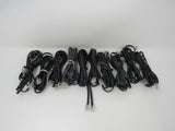 Standard Lot of 10 Phone Cords Cables RJ-11 Variety of Lengths -- Used
