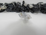 Standard Lot of 10 Phone Cords Cables RJ-11 Variety of Lengths -- Used