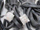 Standard Lot of 10 Phone Cords Cables RJ-11 Variety of Lengths -- Used