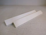 Lithonia Pair Of Light Fixture End Plates White SC4WH Vintage -- Used
