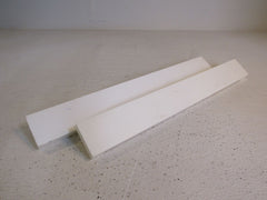 Lithonia Pair Of Light Fixture End Plates White SC4WH Vintage -- Used