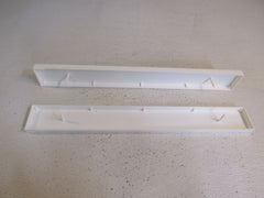 Lithonia Pair Of Light Fixture End Plates White SC4WH Vintage -- New