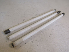 Commercial Threaded Pendant Light Rods 16-in Lot of 3 White/Silver -- Used