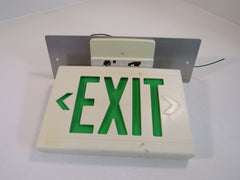 Hubbell Lighted Exit Sign 13in x 9in Single Side 120 VAC 277 VAC LED LXUGW -- Used
