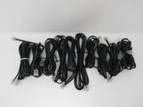 Standard Lot of 10 Phone Cords Cables RJ-11 Variety of Lengths -- New