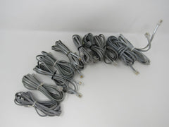 Standard Lot of 10 Phone Cords Cables RJ-11 Variety of Lengths -- New