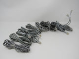Standard Lot of 10 Phone Cords Cables RJ-11 Variety of Lengths -- New