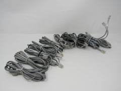 Standard Lot of 10 Phone Cords Cables RJ-11 Variety of Lengths -- New
