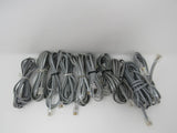 Standard Lot of 10 Phone Cords Cables RJ-11 Variety of Lengths -- New