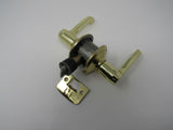 Standard Lever Handle Passage Door Knob Polished Brass -- Used