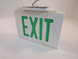 Hubbell Lighted Exit Sign 13in x 9in Single Side 13in x 9in LED LXUGWE -- Used