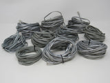 Standard Lot of 10 Phone Cords Cables RJ-11 Variety of Lengths -- Used