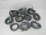 Standard Lot of 10 Phone Cords Cables RJ-11 Variety of Lengths -- Used