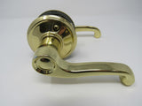 Standard Lever Handle Passage Door Knob Polished Brass -- Used