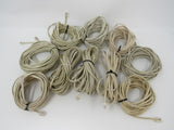 Standard Lot of 10 Phone Cords Cables RJ-11 Variety of Lengths -- Used