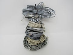 Standard Lot of 9 Phone Cords RJ-11 Variety of Lengths -- Used