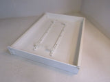 Heavy Duty Slideout Cabinet Shelf 25-3/4in L x 19-1/2in W x 2-3/4in H White -- Used