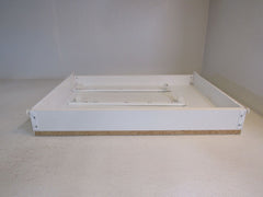 Heavy Duty Slideout Cabinet Shelf 25-3/4in L x 19-1/2in W x 2-3/4in H White -- Used