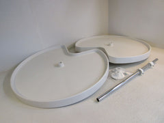 Heavy Duty Kitchen Cabinet Tray Set Lazy Susan 28 Inch Diameter 2 Inch Height -- Used