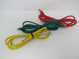 Standard Lot of 3 Ethernet Patch Cables RJ-45 Variety of Lengths Cat5e -- New