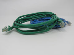 Standard Lot of 2 Ethernet Patch Cables RJ-45 Variety of Lengths Cat5e -- New