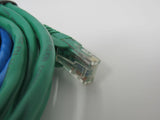 Standard Lot of 2 Ethernet Patch Cables RJ-45 Variety of Lengths Cat5e -- New