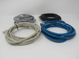 Standard Lot of 4 Ethernet Patch Cables RJ-45 Variety of Lengths Cat5e -- New