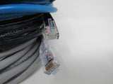 Standard Lot of 4 Ethernet Patch Cables RJ-45 Variety of Lengths Cat5e -- New