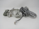 Standard Lot of 5 Ethernet Patch Cables RJ-45 Variety of Lengths Cat5e -- New