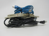 Standard Lot of 3 Ethernet Patch Cables RJ-45 Variety of Lengths Cat5e -- Used