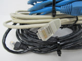 Standard Lot of 3 Ethernet Patch Cables RJ-45 Variety of Lengths Cat5e -- Used