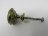 Designer Cabinet Door Drawer Knobs Pulls Lot of 10 Polished Brass -- Used