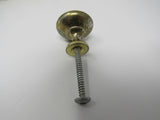Designer Cabinet Door Drawer Knobs Pulls Lot of 10 Polished Brass -- Used