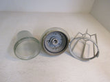 Keene Stonco Caged Outdoor Light Fixture 11in x 8in Gray/White 46.093 Metal -- Used