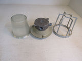 Keene Stonco Caged Outdoor Light Fixture 11in x 8in Gray/White 46.093 Metal -- Used