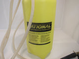 National 3 Gallon Garden Sprayer With Four Wands Yellow Plastic -- Used