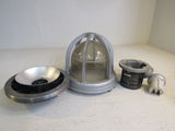 Benjamin Caged Outdoor Light Fixture 600W 13in x 9in PS 30 2790 Metal Glass -- Used