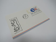 USPS Scott UXC11 Vintage 15c Visit The USA Blue and Red First Day of Issue -- New