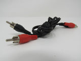 Standard Stereo Audio Connector Cable RCA x2 Length 33 Inches Male -- New