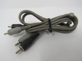 Standard Stereo Audio Connector Cable RCA x2 Length 5ft Male -- Used