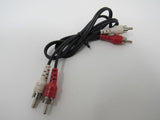 Standard Stereo Audio Connector Cable RCA x2 Length 28 Inches Male -- Used