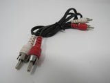 Standard Stereo Audio Connector Cable RCA x2 Length 28 Inches Male -- Used