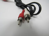 Standard Stereo Audio Connector Cable RCA x2 Length 28 Inches Male -- Used