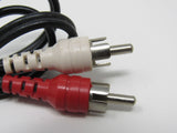Standard Stereo Audio Connector Cable RCA x2 Length 28 Inches Male -- Used