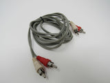 Standard Stereo Audio Connector Cable RCA x2 Length 6ft Male -- New
