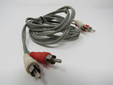 Standard Stereo Audio Connector Cable RCA x2 Length 6ft Male -- New