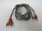 Standard Stereo Audio Connector Cable RCA x2 Length 6ft Male -- New