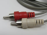 Standard Stereo Audio Connector Cable RCA x2 Length 6ft Male -- New