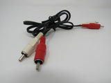 Standard Stereo Audio Connector Cable RCA x2 Length 3ft Male -- New