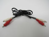 Standard Stereo Audio Connector Cable RCA x2 Length 3ft Male -- New